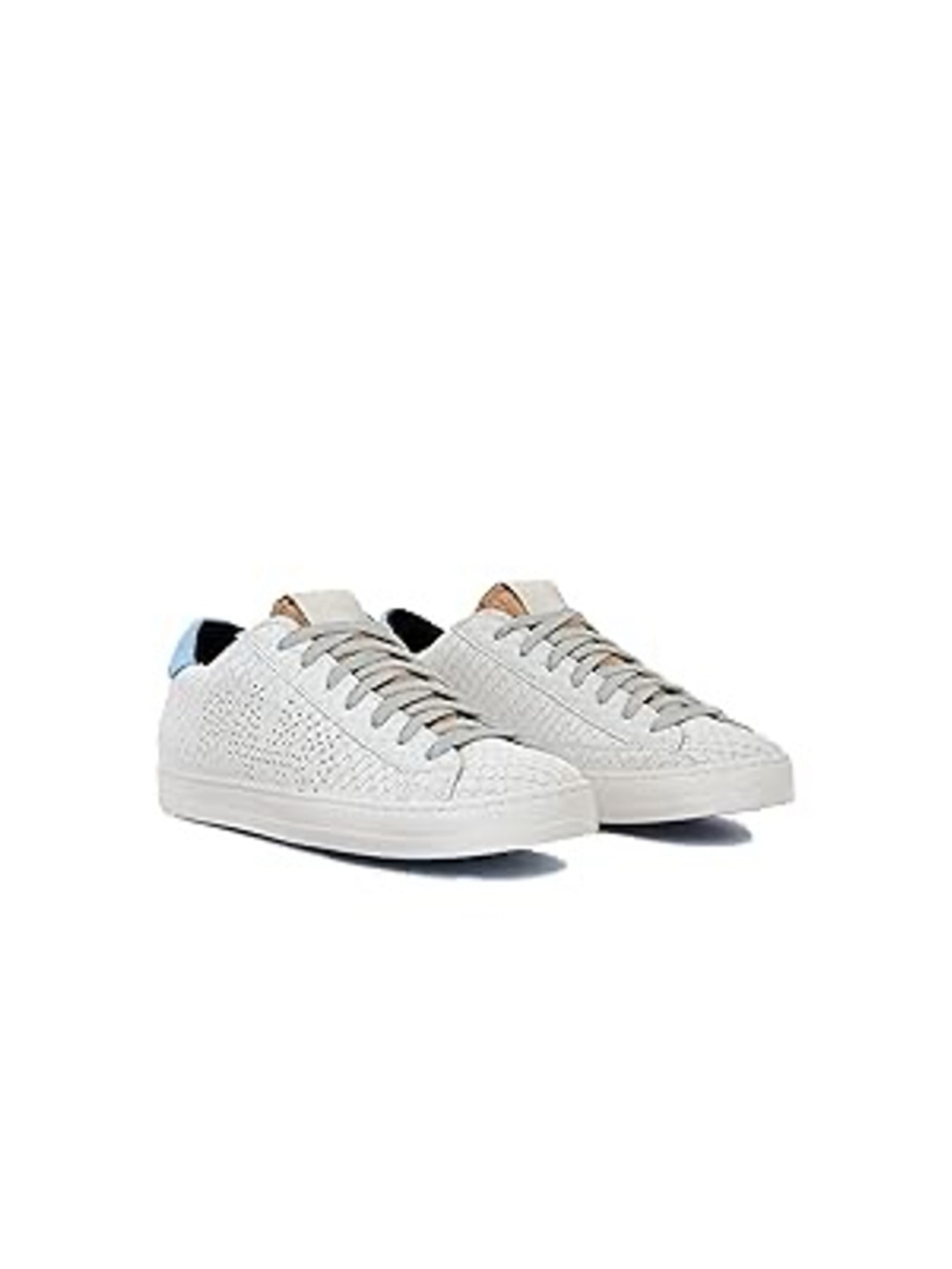 P448 John Margot Women Sneakers EU 42 US 11.5 White Leather Italy NWT